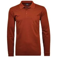 RAGMAN Langarm-Poloshirt