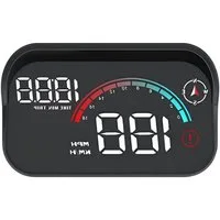 HS.SUPPLY Head Up Display HeadUp Display - Universal Nachrüstsatz Kabellose Datenübertragung, 3,50 " Display, Geschwindigkeit und Drehzahlmesser, Automatische Helligkeitsanpassung