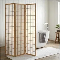 IDIMEX Paravent PARA, Raumteiler mit Holzrahmen und Reispapier japanischer Stil Trennwand