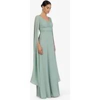 Kraimod Abendkleid mit fließenden Cape-Ärmeln