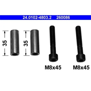 ATE F?hrungsh?lsensatz + Schrauben f?r Bremssattel Seat Arosa Cordoba Ibiza VW Derby Golf Jetta Polo