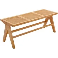 WAHSON OFFICE CHAIRS Sitzbank Rattan Esszimmerbank Eingangsbank 115cm