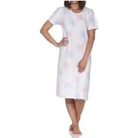 Normann Nachthemd Normann Damen Nachthemd kurzarm – elegantes Florales-Design