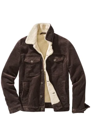 Mey & Edlich Herren Souveräne Cordjacke Braun Obermaterial: 100 % Baumwolle