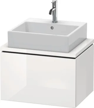 Duravit L-Cube Konsolenwaschtischunterbau wandhängend Weiß Hochglanz 620x477x400 mm - LC580008585 LC580008585