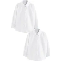 Next Langarmbluse Business-Hemden, 2er-Pack (1-tlg)