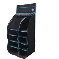 vidaXL Kofferorganizer Hängender Zeltorganizer mit 10 Taschen mit Speicher Schwarz (1-tlg)