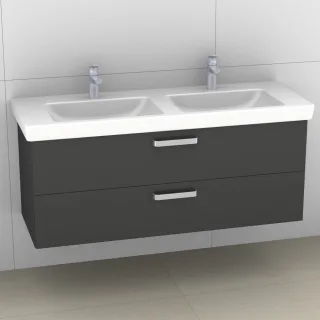 Artiqua 414 Waschtischunterschrank für Subway 2.0 7175D1 Anthrazit Glanz, 414-WU2L-V76-7065-51 414-WU2L-V76-7065-51