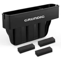 GRUNDIG AUTOMOTIVE Organizer Autositz Organizer - Lückenfüller für Ordnung im Fahrzeug (Organizer für Autositzlücken, Stauraum für Kleinigkeiten., Set umfasst einen Autositz-Lückenfüller mit zusätzlichen Schwämmen), Universeller Lückenfüller für Auto