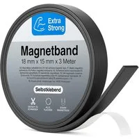 toolmate® Klebeband 1x 3m Magnetklebeband Magnetstreifen Magnetband Selbstklebend (1-St., 1x 3m Magnetklebeband) Zuschneidbar