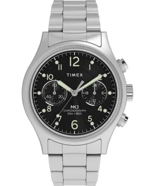 Timex Military Mk1 Silber Herren Armbanduhr TW2Y71000
