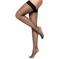 GLAMORY Halterlose Feinstrümpfe My Size (1-Paar) Feinnetz, elastisch, plus size