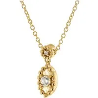 trendor Kette mit Anhänger 68145, für Damen 333 Gelbgold mit Zirkonia