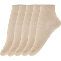 GIULIA Sneakersocken 5 Paar atmungsaktive Socken Damen Halbsocken (5-Paar)