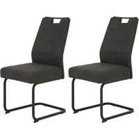 HELA Freischwinger KERTIN (Set, 2 St), XL Sitzbreite, Griff, Federkorb, 140kg belastbar