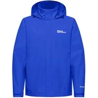 Jack Wolfskin Regenjacke Trailtime 2-Lagen (wasserdicht, atmungsaktiv) blau Herren