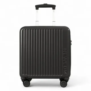 Hartschalen-Kabinenkoffer, 44 x 22 x 38 cm, Schwarz, TSA-sicher, geeignet für Easyjet, Ryanair