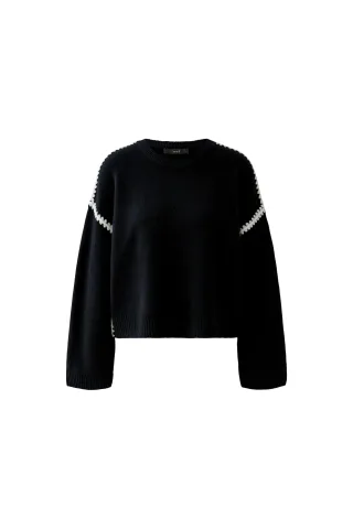 Oui - Pullover black - Gr. - 40