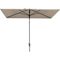 Madison Sonnenschirm Mikros Luxe 2 x 3 m / 200 x 300 cm, LxB: 200x300 cm, mit Kurbel und Kippfunktion / UV-Schutz 50+