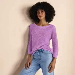 Pullover aus Leinenmix für Damen, Damen, size: regular, Braun, Baumwolle/Leinen/Baumwoll-Mischung, by Lands' End