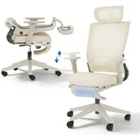 FLEXISPOT Bürostuhl Foldex Ergonomischer Bürostuhl – Ideal für Büro & Mittagspause (2D-Kopfstütze, Schreibtischstuhl mit Fußstütze – Perfekt für Home-Office & Entspannung), Faltbar, in verschiedenen Farben erhältlich, 90°-135° neigbar