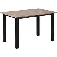OTTO home Esstisch Babetta, schwarzes pulverbeschichtetes Metallgestell, verschiedene Breiten