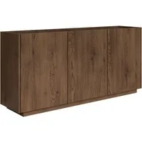 MIRJAN24 Kommode Mirtu K170 (mit drei Drehtüren), 170x40x75 cm, geräumige Einlegeboden