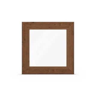 Fenster mit Mooreiche Dekor, Kunststoff, Kömmerling 70 AD, Dekorfarbe Mooreiche, 510 x 510 mm, individuell online konfigurieren