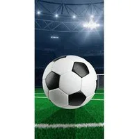 Jerry Fabrics Strandtuch Football Strandtuch Badetuch 70×140 cm Baumwolle