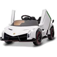 GarveeMore Elektro-Kinderauto Kinder Elektroauto Lamborghini 12V,2 Motoren, 2.4G Fernbedienung