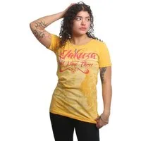 YAKUZA Rundhalsshirt Desire mit verlängertem Rückenteil