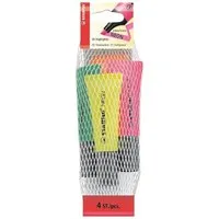 STABILO Marker NEON, (4-tlg), Textmarker in Neonfarbe