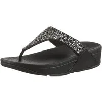 Fitflop LULU CRYSTAL Zehentrenner, Sandale, Pantolette mit Schmucksteine