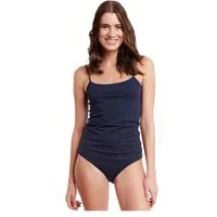 LouAnne Spaghettitop 2-er Pack seidenweiche Bio-Baumwolle (2er-Pack) mit verstellbaren Trägern, Unifarben