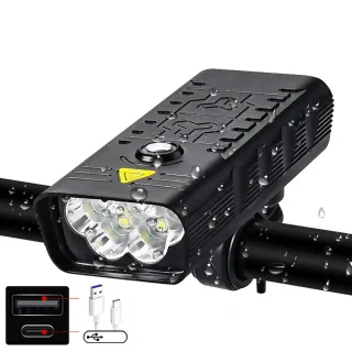 10000mAh Bike Light USB Rechargeable 5000 Lumens Bike Headlight LED Super Bright Flashlight Front Lights and Back Rear l