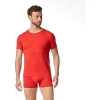 Bruno Banani Rundhalsshirt CHECK LINE 2.0 hüftbedeckend, elastisch