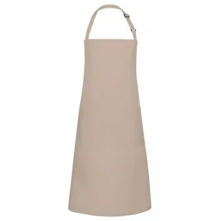 Karlowsky - Latzschürze "Basic", Tasche (Sand)
