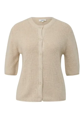 s.Oliver - Strickjacke beige - Gr. - 46