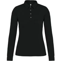Kariban Langarm-Poloshirt Langarm-Polohemd für Damen aus Jersey
