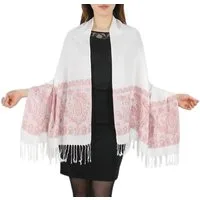 dy_mode Modeschal Eleganter Damen Schal Stola Schultertuch im Paisley Muster, mit Fransen