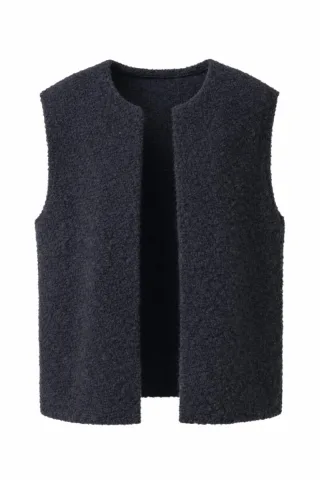 des petits hauts - Strickweste - Achille blau - Gr. - 1