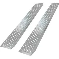 TRUTZHOLM Auffahrrampe 2x TRUTZHOLM Verladerampe 180 cm Tragkraft 400 kg Stahl profiliert (2-St., 2er Set), profilierte Oberfläche, robuste Konstruktion, massiver Stahl