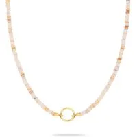 Tamaris Charm-Kette Schmuck Geschenk Edelstahl Halskette All About Beads, mit Naturstein