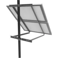enjoy solar Solarmodul-Halterung Aluminium Halterung für Solarpanel geeignet für alle Modulbreite, (inkl. Schrauben und Muttern, Einfache ALU- Handhabung, geeignet für alle Modulbreite)