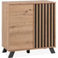 Finori Kommode in Artisan Oak / Anthrazit (BxHxT: 80x85x40 cm)