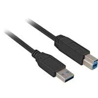 USB 3.2 Gen 1 Kabel, USB-A Stecker > USB-B Stecker schwarz, 5 Meter