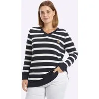 Sheego Strickpullover Strickpullover Langarm Jersey