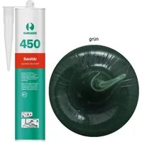 Ramsauer Dichtstoff Ramsauer 450 Sanitär Silikon Dichtstoff 310ml Kartusche grün, gebrauchsfertig, chemisch widerstandsfähig, schnellhärtend, UV-beständig, pilzhemmend
