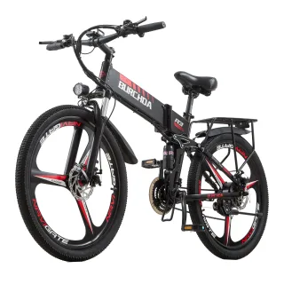[EU Direct] BURCHDA R3 Electric Bike 48V 12.8Ah Battery 500W Motor Recommended Top Speed 25KM/H 26inch Tires 35-45KM Max