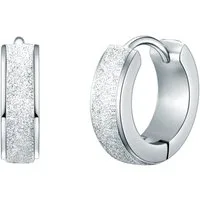 Eastside Paar Creolen Ohrschmuck aus Edelstahl, in Silber, aus Edelstahl